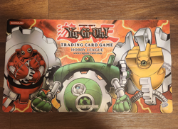 YuGiOh Official Play Mat Red Yellow Green Gadget Hobby League Upper Deck - Image 1