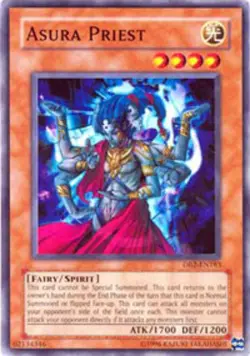 Yugioh! MP Asura Priest - DB2-EN183 - Common - Unlimited Edition Moderately Play - Image 1