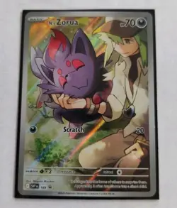 Pokemon Card N’s Zorua SVP189 Black Star Promo Journey Together - Image 1