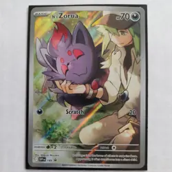 Pokemon Card N’s Zorua SVP189 Black Star Promo Journey Together - Image 2