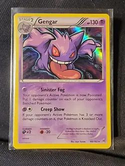 Pokemon TCG Gengar 60/162 Non-Holo Rare Card Breakthrough 2015 LP - Image 1