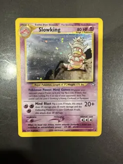 Pokemon TCG Slowking Neo Genesis Holo Rare Card 14/111 - Image 1
