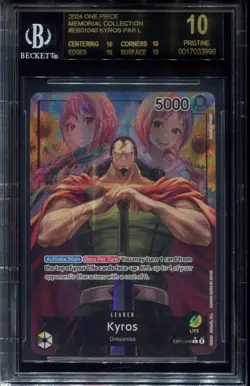 Kyros EB01-040 BGS 10 Black Label Memorial Collection One Piece Card - Image 1