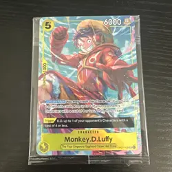 One Piece - Monkey D. Luffy - Alt Art Promo Card - SR - OP07-109 - NM Sealed - Image 1