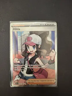 Hilda 164/086 Full Art Ultra Rare SV: White Flare Pokemon TCG Trainer Card NM - Image 1
