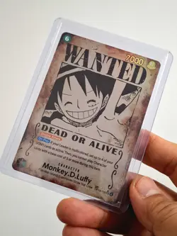 WANTED Monkey D Luffy SP OP13-118 ALT SEC ENG One Piece Trading Card Game~NM - Image 1