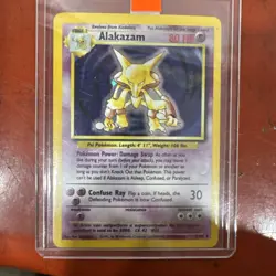 Pokemon TCG Alakazam Holo Rare Card 1/102 Base Set 1999 - Image 3