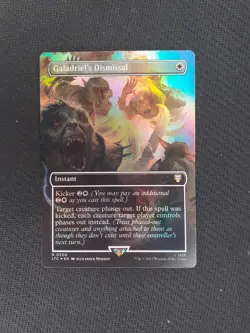Galadriel's Dismissal. 0500 FOIL Borderless MTG Card. Lord of the Rings. LTC. - Image 1