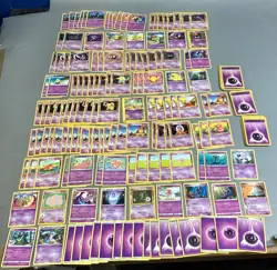 Lot Of 218 Psychic Pokemon Trading Cards - Image 1