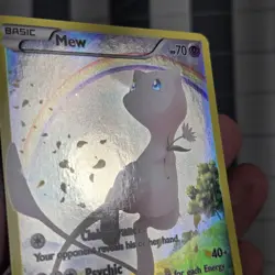 Pokemon TCG Mew Black Star Promos XY110 Holo Card MP - Image 3