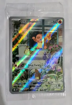 Pokemon Charmander 044 Scarlet & Violet Obsidian Flames Promo Card Holo Sealed - Image 1