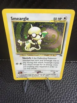 Pokemon TCG Smeargle 11/75 Neo Discovery Unlimited Edition Holo Rare Card NM - Image 1