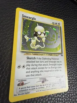 Pokemon TCG Smeargle 11/75 Neo Discovery Unlimited Edition Holo Rare Card NM - Image 3