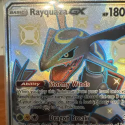 Pokemon Rayquaza GX 177a/168 Hidden Fates Near Mint Holofoil TCG Card English - Image 3