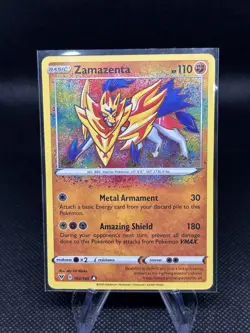 Zamazenta - 102/185 - Pokemon Vivid Voltage Sword & Shield Amazing Rare Card NM - Image 1