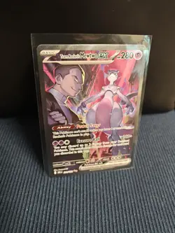 Pokemon TCG Destined Rivals Team Rockets Mewtwo EX Card 231/182 - Image 3