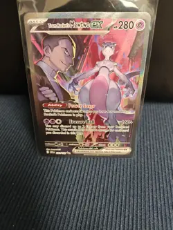 Pokemon TCG Destined Rivals Team Rockets Mewtwo EX Card 231/182 - Image 4
