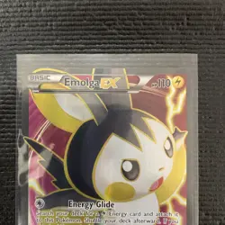 Emolga EX 143/146 X & Y Base set XY Ultra Rare Full Art Holo Pokemon Card LP+ - Image 2