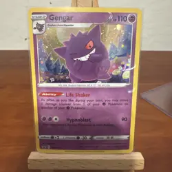 Pokemon Promo Card - Gengar SWSH052: Sword & Shield Promo Cards Holo NM w/ Swirl - Image 1