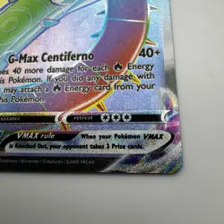 Pokemon TCG Centiskorch VMAX 191/189 Darkness Ablaze Holo Card Secret Rare NM - Image 3