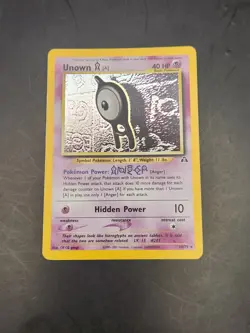 Pokemon Unown A Card 14/75 Neo Discovery Holo Rare Unlimited 2000 - Image 1