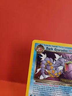 Pokemon Karte/card Dunkles Dark Gyarados 8/82 Rocket Holo Prerelease - Near Mint - Image 2