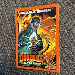 1994 Trendmasters Godzilla Vs GHIDORAH (#7) King Of The Monsters Toho Card TCG - Image 1