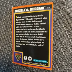 1994 Trendmasters Godzilla Vs GHIDORAH (#7) King Of The Monsters Toho Card TCG - Image 4