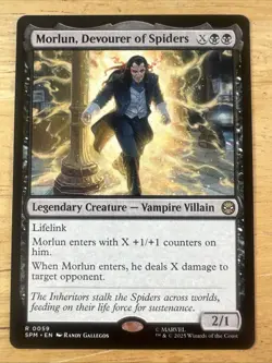 MORLUN, DEVOURER OF SPIDERS x1 mtg NM-M Marvel's Spider-Man 1 Rare - Image 1