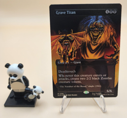 MTG - Grave Titan - Secret Lair Drop - 2188 - Iron Maiden Album Art - Foil - Image 1