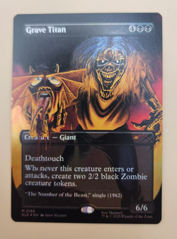 MTG - Grave Titan - Secret Lair Drop - 2188 - Iron Maiden Album Art - Foil - Image 3