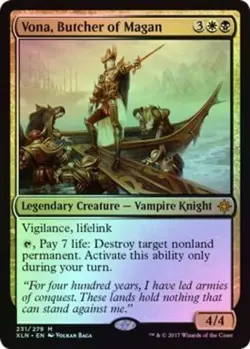 Vona, Butcher of Magan - Foil Ixalan Lightly Played, English - MTG - Image 1