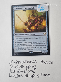 MTG Commander Edge of Eternities #145 THREEFOLD THUNDERHULK Anime Power - Image 1