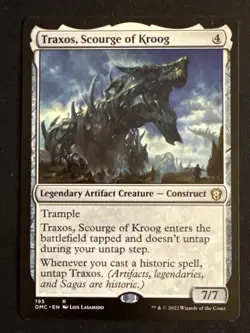 1x Traxos, Scourge of Kroog (195) Dominaria United Commander LP MTG Magic x1 - Image 1