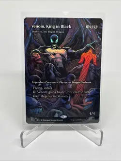 Magic The Gathering Venom, King in Black (Borderless) Marvel Spider-Man FOIL - Image 1