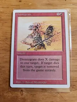 Disintegrate - Revised Edition - MTG Magic - Common - Red Sorcery - Image 1