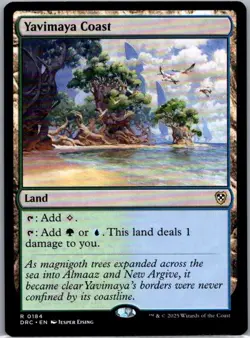 #184 Yavimaya Coast Commander: Aetherdrift Rare - Image 1
