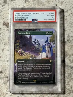 Seasons Past Borderless LTC 529 PSA 10 GEM MINT (MTG Lord of the Rings 2023) - Image 1