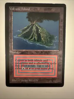 MTG Volcanic Island, Dual Land, Limited Edition - Beta - Image 1