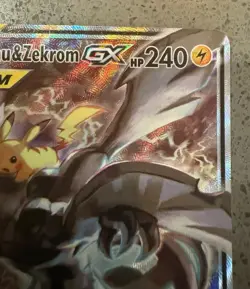 2019 Pokemon Tag Team Pikachu & Zekrom GX Black Star Promo SM168 - Image 5