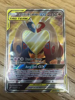 Pokemon TCG Latias & Latios GX 170/181 Tag Team Sun & Moon Team Up (Raw) NM - Image 1