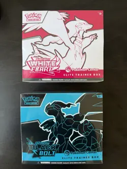 Pokemon Center Black Bolt and White Flare ETB PC Elite Trainer Box Set NEW - Image 1