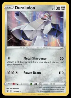 Duraludon 138/192 Holo Rare Pokemon 2019 Rebel Clash NM - Image 1