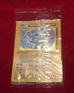 Pokemon TCG Cosmos Holo Machamp Base Set 8/102 Holo 1st Edition Holo Rare Sealed - Image 1