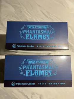 Phantasmal Flames Pokemon Center Elite Trainer Box ETB X2 - In hand - Image 5