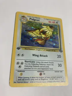 Pokemon Pidgeot 8/64 Jungle 1st Edition Holo MP - Image 1