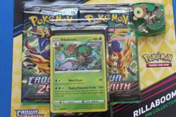 POKEMON CROWN ZENITH RILLABOOM PIN COLLECTION SEALED - Image 3