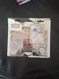 Pokemon TCG Sword & Shield Rebel Clash Booster Pack - New - Packaging peeling - Image 1
