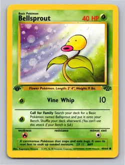Bellsprout [1st Edition] #49 Pokemon Jungle WOTC - Image 1