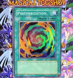 Yugioh Polymerization LOB-059 Super Rare Original Print Konami 2002 - Image 1
